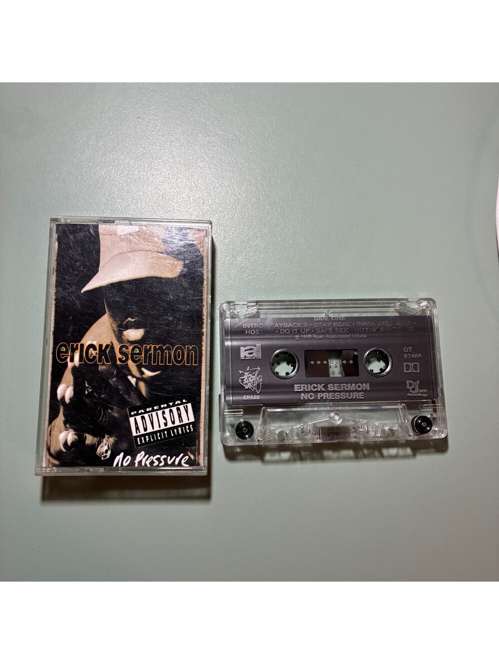 Vintage Erick Sermon No Pressure Cassette Tape 1993 Hip Hop